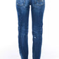 Frankie Morello Blue Cotton Women's Jeans