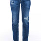 Frankie Morello Blue Cotton Women's Jeans