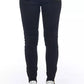 Frankie Morello Black Cotton Women Jeans