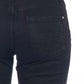 Frankie Morello Black Cotton Women Jeans