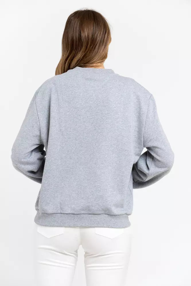 Trussardi Gray Cotton Women Sweater