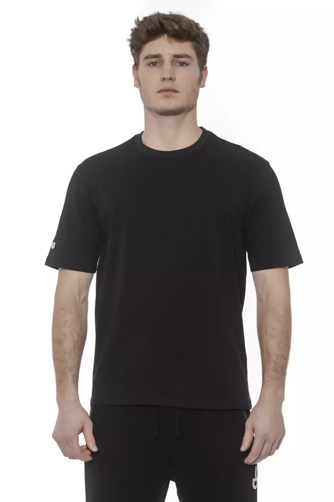 Tond Black Cotton Men T-Shirt