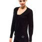 Montana Blu Black Wool Women Sweater