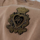 Dolce & Gabbana Beige Cashmere Crown Logo Pullover Sweater