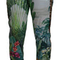 Dolce & Gabbana White Floral Printed Men Jogger Pants