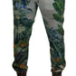 Dolce & Gabbana White Floral Printed Men Jogger Pants