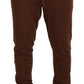 Dolce & Gabbana Brown Cashmere Men Drawstring Jogger Pants