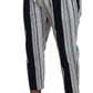 Dolce & Gabbana Elegant Striped Cotton Pants for Men