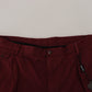 Dolce & Gabbana Elegant Maroon Cotton Blend Shorts