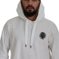 Dolce & Gabbana White Cotton Hooded Sweatshirt Sweater