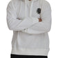 Dolce & Gabbana White Cotton Hooded Sweatshirt Sweater