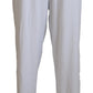 John Galliano Elegant Wide Leg Cotton Pants