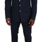 Dolce & Gabbana Elegant Blue Martini Men's Slim Fit Suit