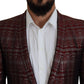 Dolce & Gabbana Bordeaux Fantasy Slim Fit Two-Piece Suit