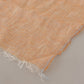 Malo Peach Linen Knitted Shawl Wrap Fringes Scarf