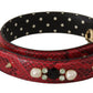 Dolce & Gabbana Elegant Red Python Leather Shoulder Strap