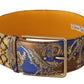 Dolce & Gabbana Elegant Blue Leather Belt with Metal Buckle