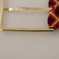 Dolce & Gabbana Engraved Logo Multicolor Leather Belt