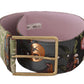 Dolce & Gabbana Elegant Multicolor Canvas-Leather Belt