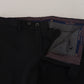 Domenico Tagliente Elegant Black Italian Dress Pants