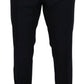 Dolce & Gabbana Elegant Blue Martini Wool-Silk Blend Suit