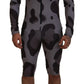Dolce & Gabbana Gray Patterned Polyester Wetsuit Swimwear
