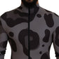 Dolce & Gabbana Gray Patterned Polyester Wetsuit Swimwear
