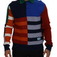Dolce & Gabbana Multicolor Stripes Wool Pullover Sweater