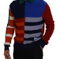 Dolce & Gabbana Multicolor Stripes Wool Pullover Sweater