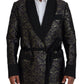 Dolce & Gabbana Gold Jacquard Robe Jacket