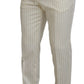 Dolce & Gabbana Elegant Off White Double Breasted Suit