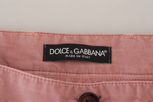 Dolce & Gabbana Exquisite Pink Chino Shorts for Men