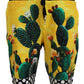 Dolce & Gabbana Multicolor Cactus Print Sweat Shorts