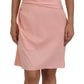 Dolce & Gabbana Elegant Pink Strapless Midi Silhouette