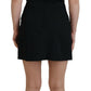 Dolce & Gabbana Elegant Black Sheath A-Line Mini Dress