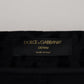 Dolce & Gabbana Black Denim Cotton Stretch Hot Pants Shorts