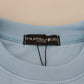 Philippe Model Chic Light Blue Logo Embellished Sweater