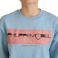 Philippe Model Elegant Light Blue Long Sleeve Sweater