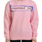 Philippe Model Elegant Pink Long Sleeve Pullover Sweater