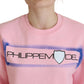 Philippe Model Elegant Pink Long Sleeve Pullover Sweater