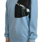 Philippe Model Elegant Light Blue Cotton Pullover Sweater