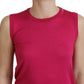 Dolce & Gabbana Chic Pink Silk Sleeveless Tank Top Vest