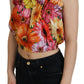 Dolce & Gabbana Floral Elegance Sleeveless Cropped Top