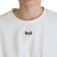 Dolce & Gabbana White Corset Stretch Cotton Top T-shirt