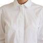 Dolce & Gabbana Elegant White Cotton Button-Up Top