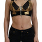 Dolce & Gabbana Elegant Cropped Top with Front Zipper