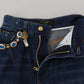 Dolce & Gabbana Embellished Straight Leg Designer Jeans