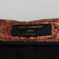 Dolce & Gabbana High Waist Skinny Jeans in Metallic Bronze