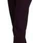 BENCIVENGA Elegant Tapered Purple Cotton Pants