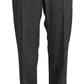 Dolce & Gabbana High-Waist Plaid Virgin Wool Pants